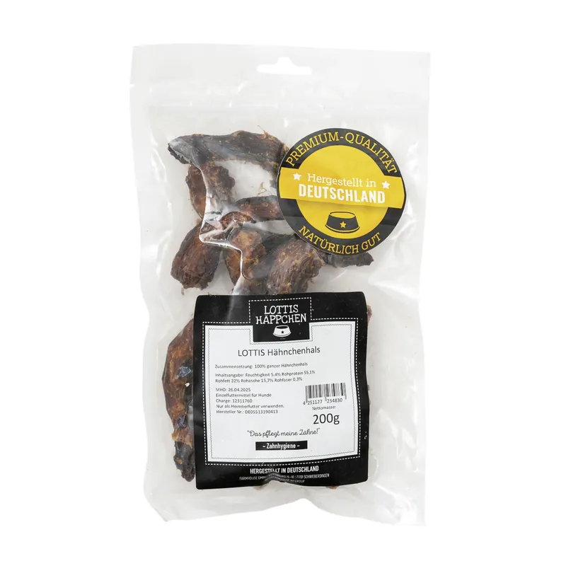 LOTTIS HÄPPCHEN Hähnchenhals 200 g Sonderangebot